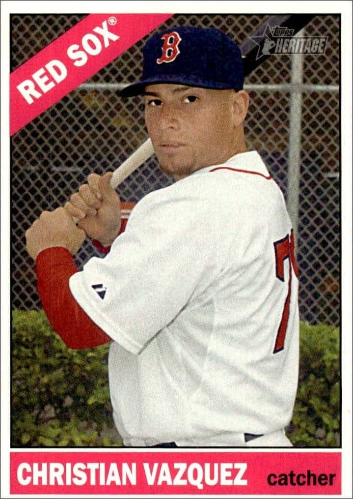 2015 Topps Heritage Christian Vazquez #391 trading card