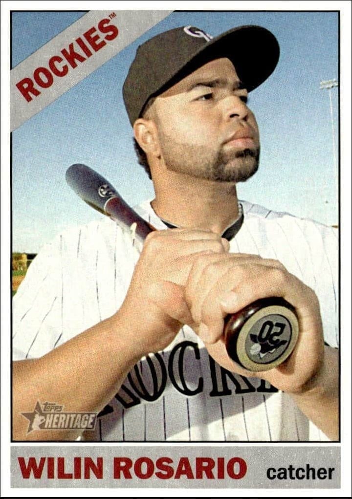 2015 Topps Heritage Wilin Rosario #93 trading card