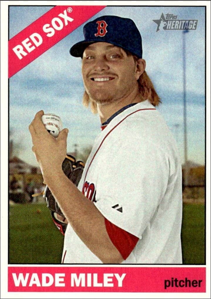 Wade Miley 2015 Topps Heritage #248 Baseball Trading Card - Front 2015 Topps Heritage Wade Miley #248 baseball trading card front