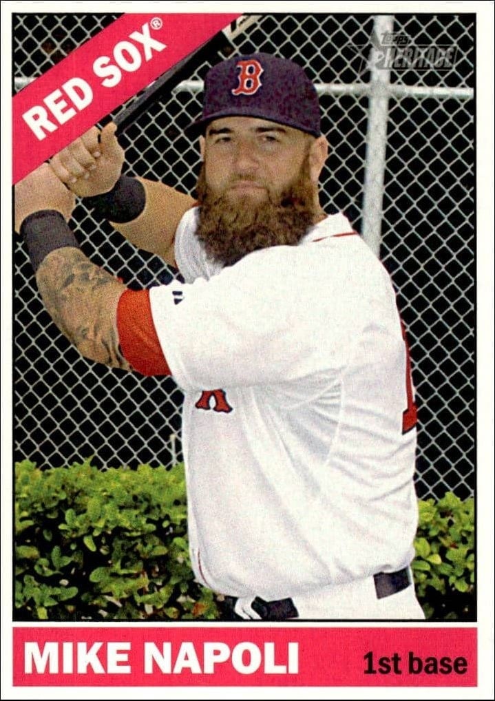 2015 Topps Heritage Mike Napoli #281 trading card