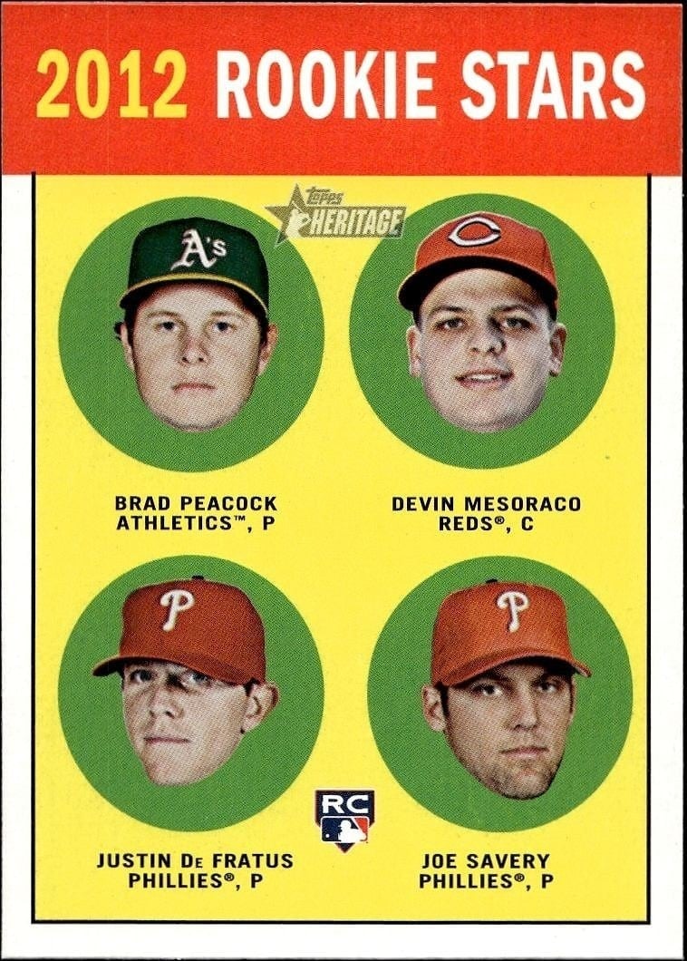 2012 Topps Heritage Brad Peacock #29 trading card