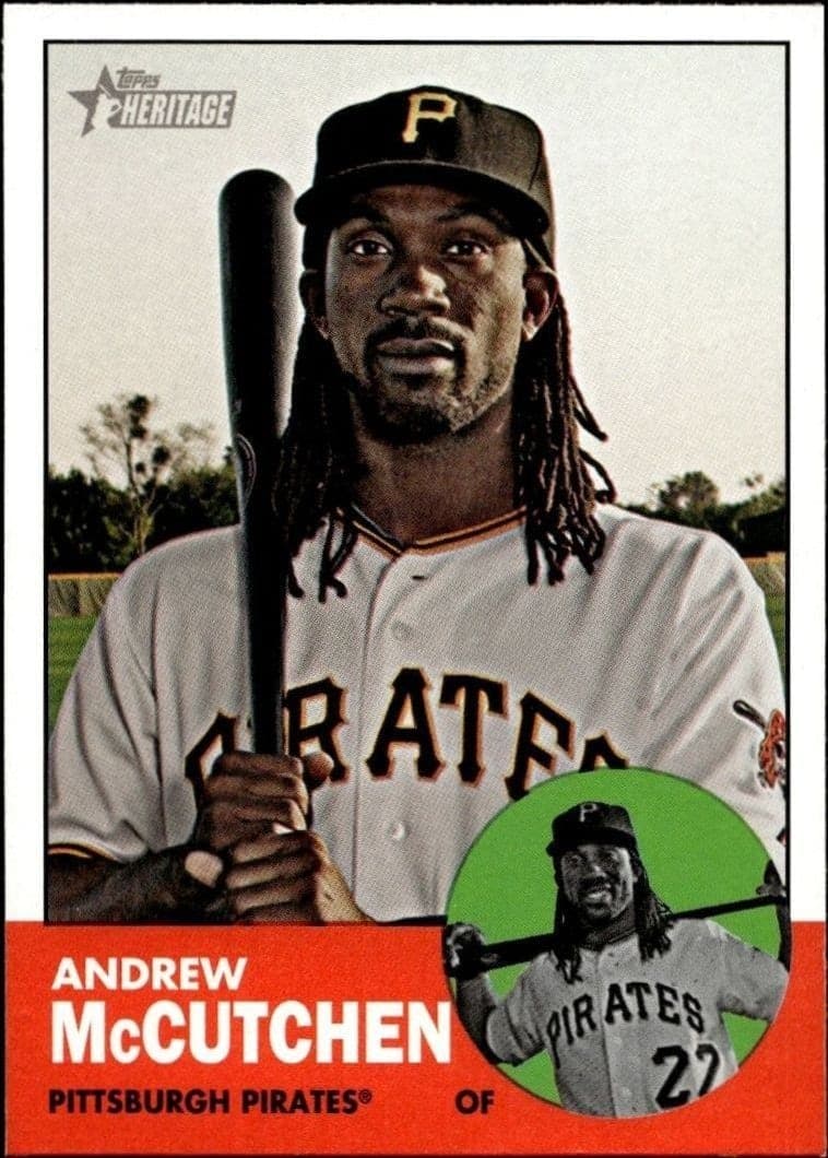 2012 Topps Heritage Andrew McCutchen #87 trading card