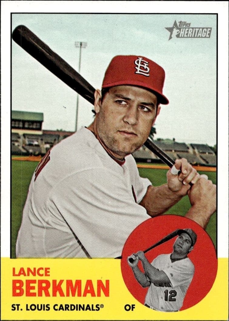 2012 Topps Heritage Lance Berkman #83 trading card