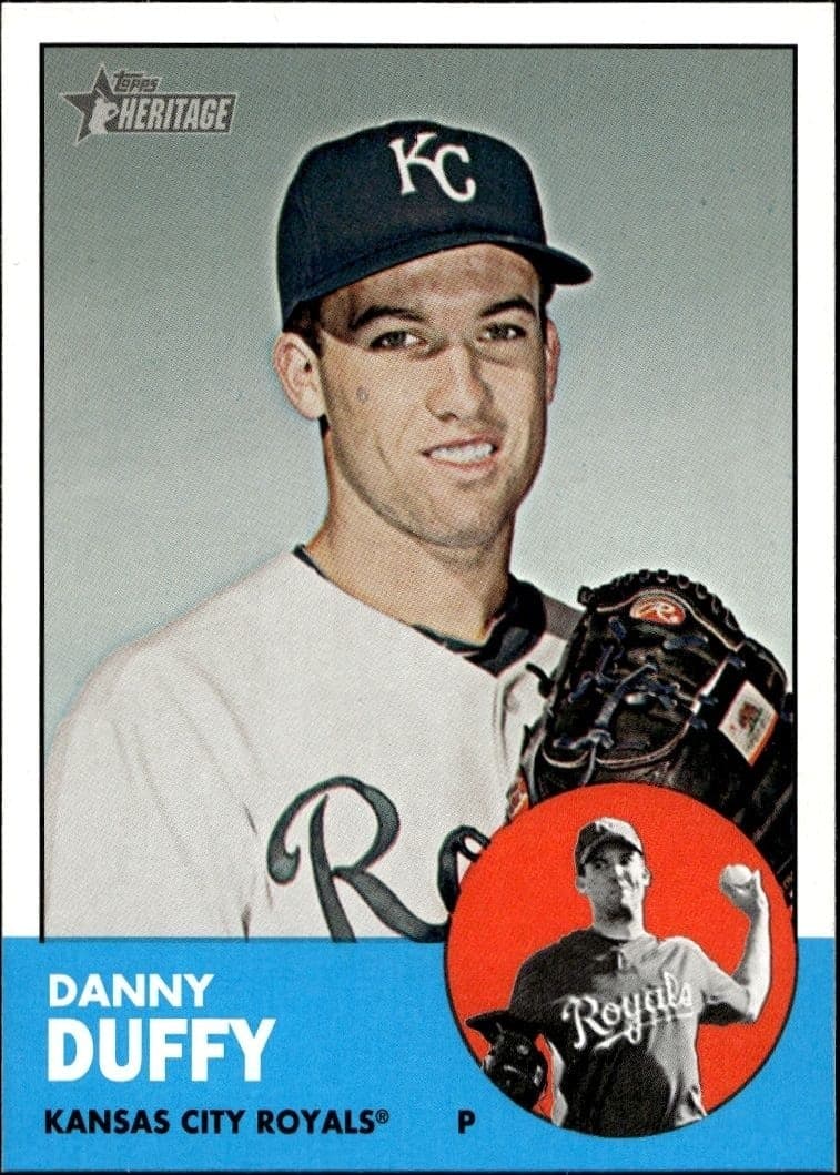 2012 Topps Heritage Danny Duffy #104 trading card