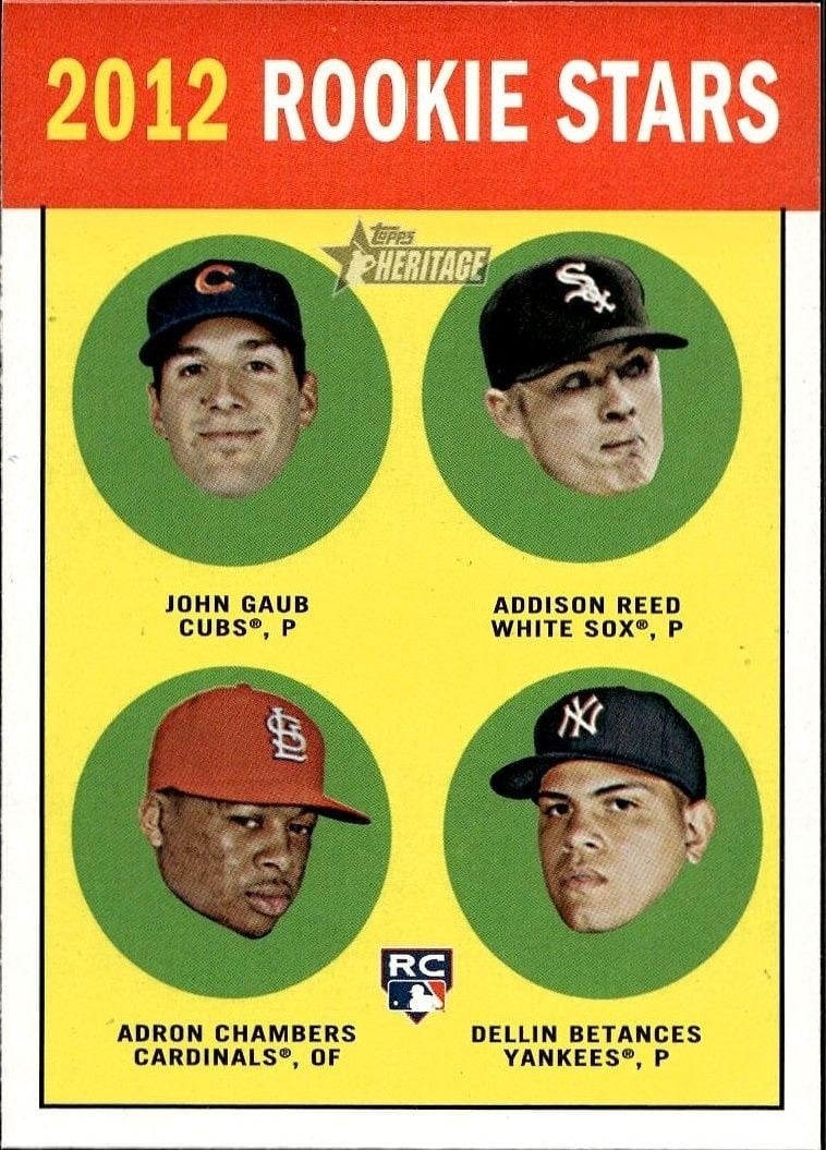 2012 Topps Heritage John Gaub #54 trading card