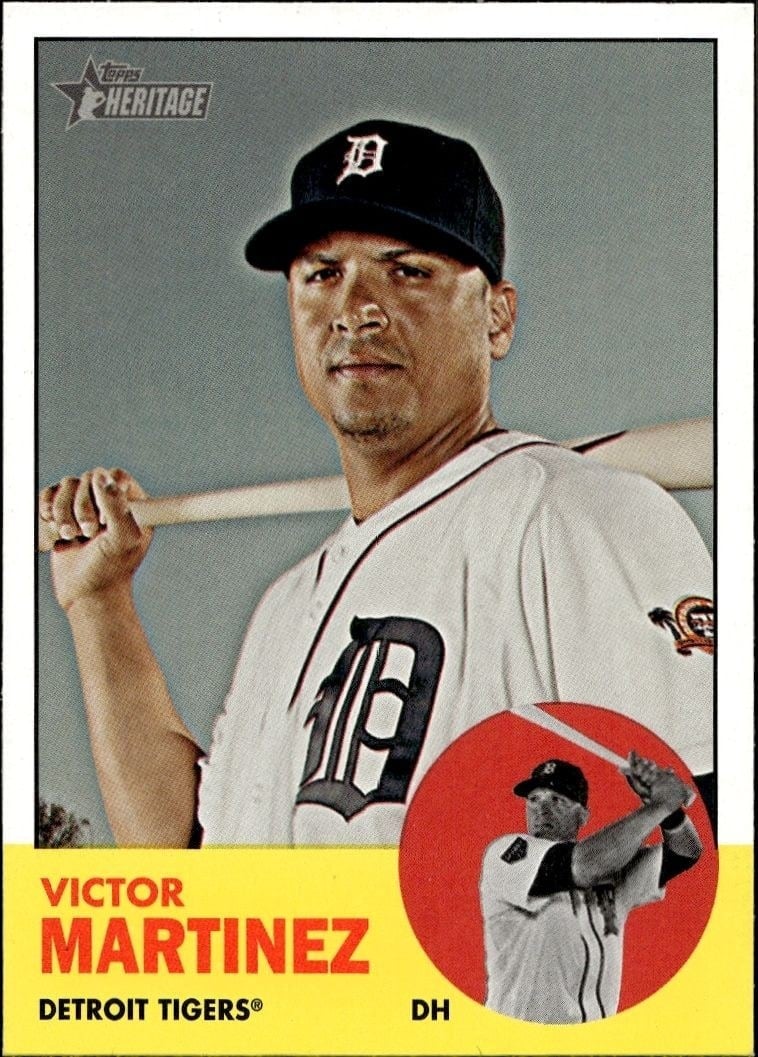 2012 Topps Heritage Victor Martinez #64 trading card