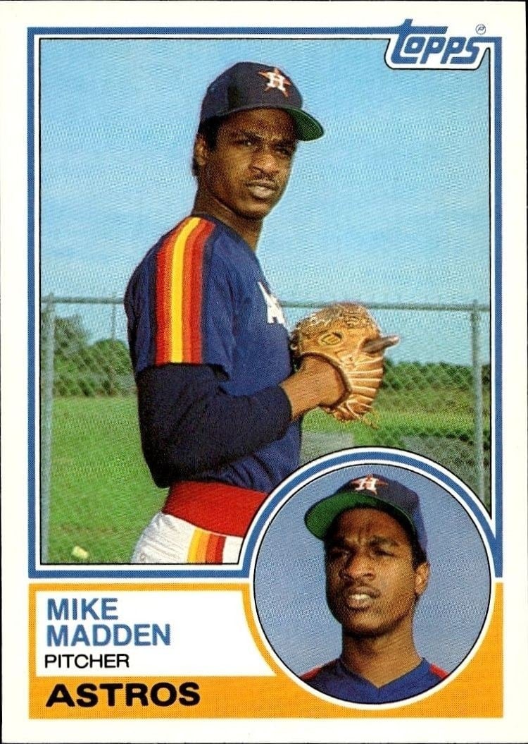 Mike Madden 1983 Topps Traded #64T Baseball Trading Card - Front 1983 Topps Traded Mike Madden #64T baseball trading card front