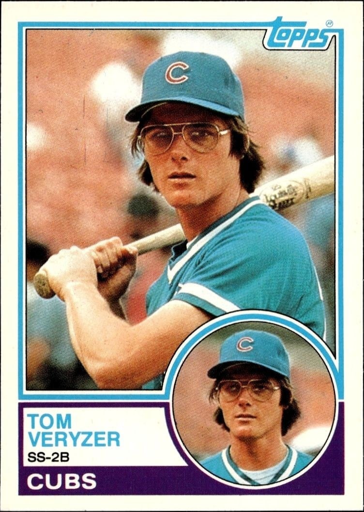 Tom Veryzer 1983 Topps Traded #121T Baseball Trading Card - Front 1983 Topps Traded Tom Veryzer #121T baseball trading card front