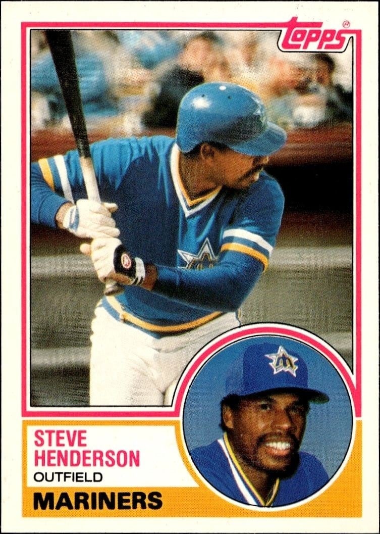 Steve Henderson 1983 Topps Traded #42T Baseball Trading Card - Front 1983 Topps Traded Steve Henderson #42T baseball trading card front