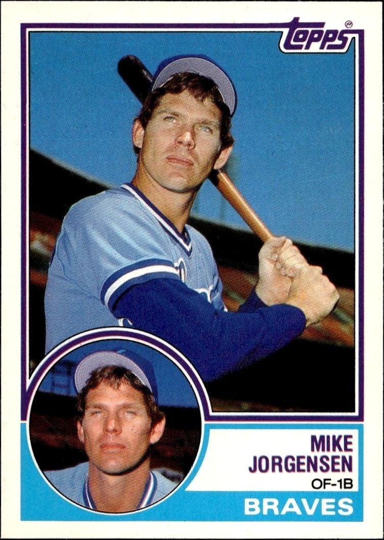 Mike Jorgensen 1983 Topps Traded #51T Baseball Trading Card - Front 1983 Topps Traded Mike Jorgensen #51T baseball trading card front