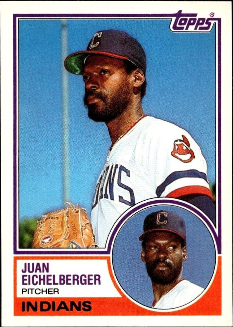Juan Eichelberger 1983 Topps Traded #29T Baseball Trading Card - Front 1983 Topps Traded Juan Eichelberger #29T baseball trading card front