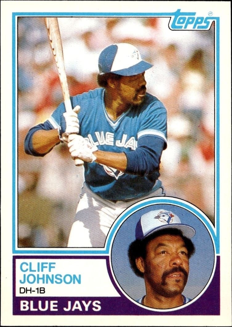 Cliff Johnson 1983 Topps Traded #49T Baseball Trading Card - Front 1983 Topps Traded Cliff Johnson #49T baseball trading card front