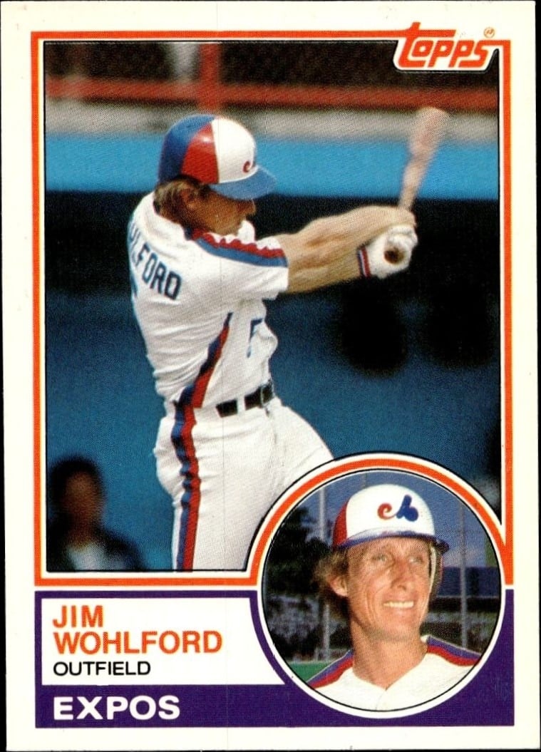 Jim Wohlford 1983 Topps Traded #128T Baseball Trading Card - Front 1983 Topps Traded Jim Wohlford #128T baseball trading card front