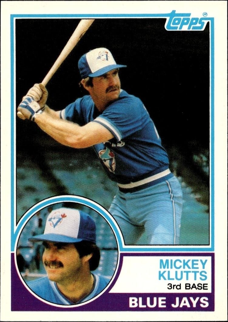 Mickey Klutts 1983 Topps Traded #56T Baseball Trading Card - Front 1983 Topps Traded Mickey Klutts #56T baseball trading card front