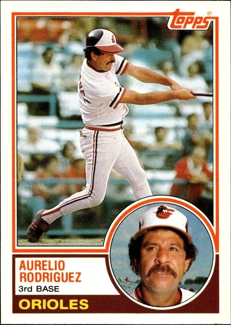 Aurelio Rodriguez 1983 Topps Traded #97T Baseball Trading Card - Front 1983 Topps Traded Aurelio Rodriguez #97T baseball trading card front