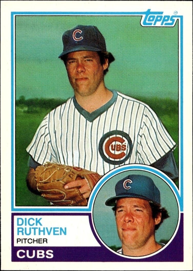 Dick Ruthven 1983 Topps Traded #98T Baseball Trading Card - Front 1983 Topps Traded Dick Ruthven #98T baseball trading card front