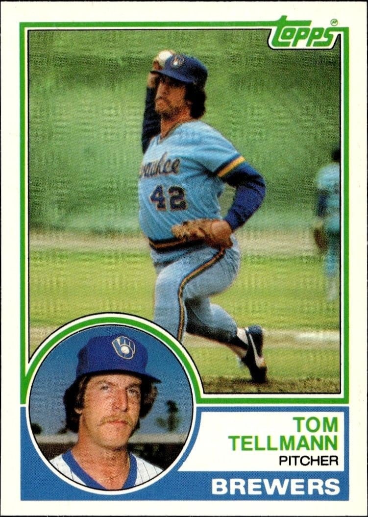 Tom Tellmann 1983 Topps Traded #109T Baseball Trading Card - Front 1983 Topps Traded Tom Tellmann #109T baseball trading card front