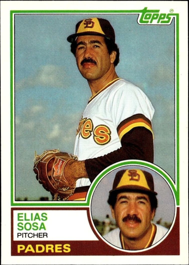 Elias Sosa 1983 Topps Traded #107T Baseball Trading Card - Front 1983 Topps Traded Elias Sosa #107T baseball trading card front