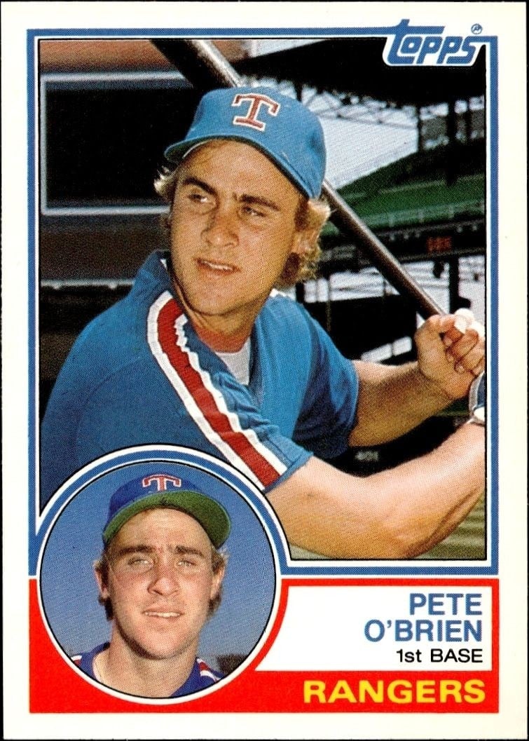 Pete O'Brien 1983 Topps Traded #81T Baseball Trading Card - Front 1983 Topps Traded Pete O'Brien #81T baseball trading card front