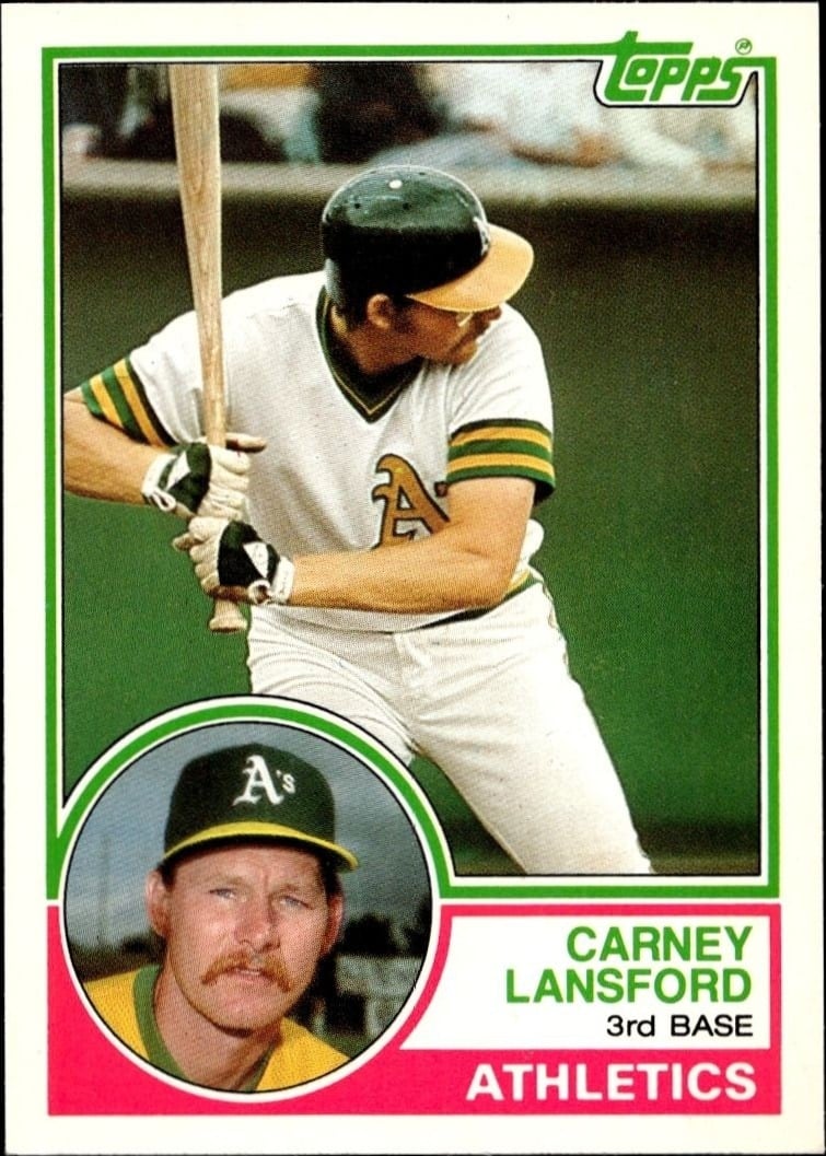 Carney Lansford 1983 Topps Traded #60T Baseball Trading Card - Front 1983 Topps Traded Carney Lansford #60T baseball trading card front