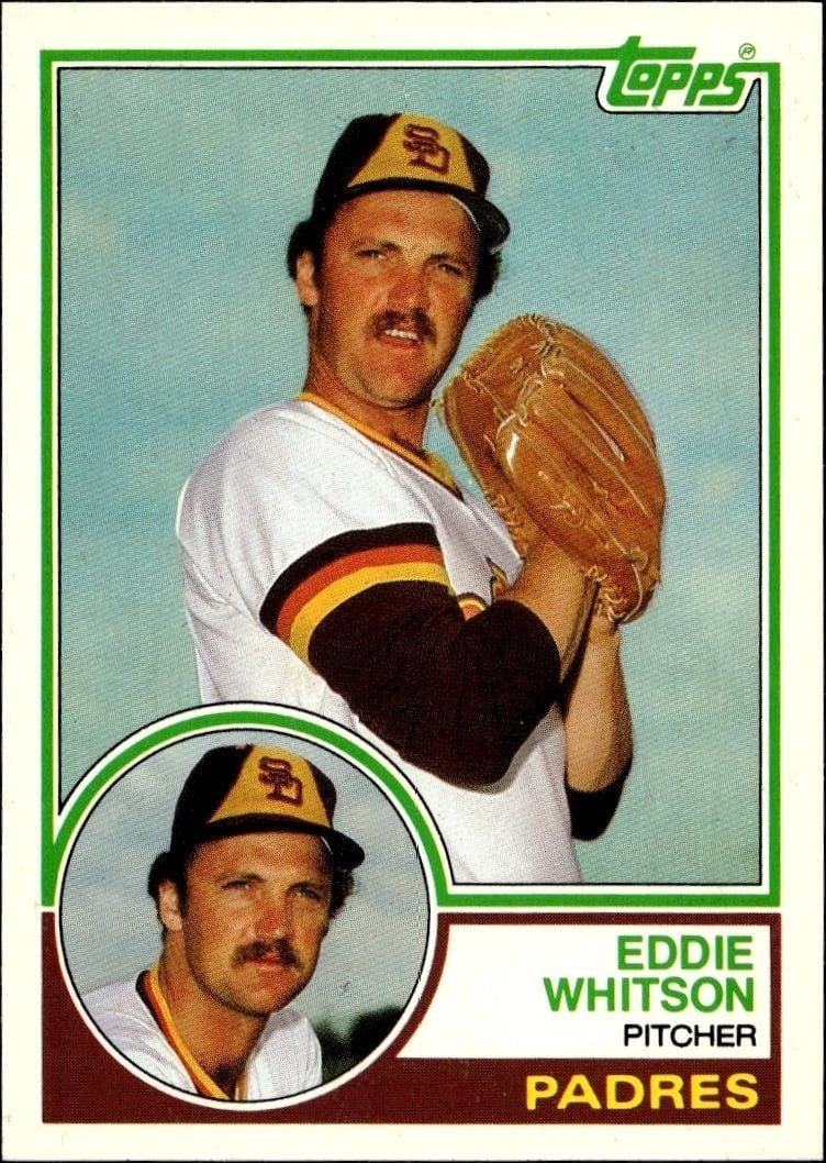 Eddie Whitson 1983 Topps Traded #127T Baseball Trading Card - Front 1983 Topps Traded Eddie Whitson #127T baseball trading card front