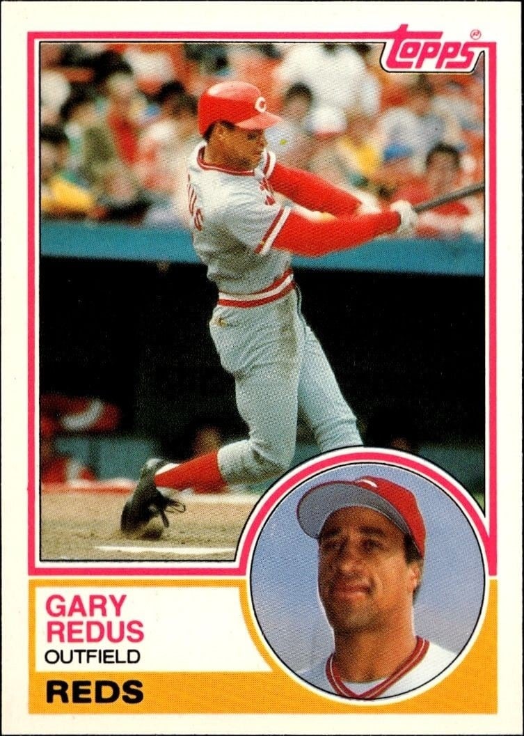 Gary Redus 1983 Topps Traded #94T Baseball Trading Card - Front 1983 Topps Traded Gary Redus #94T baseball trading card front