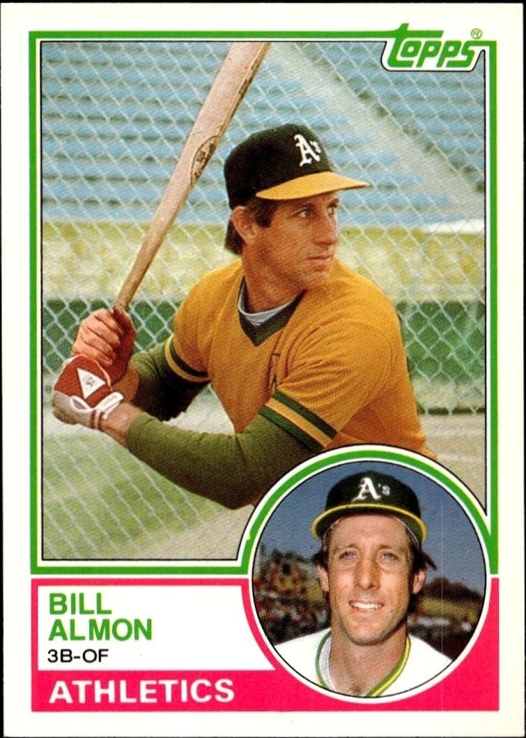 Bill Almon 1983 Topps Traded #2T Baseball Trading Card - Front 1983 Topps Traded Bill Almon #2T baseball trading card front