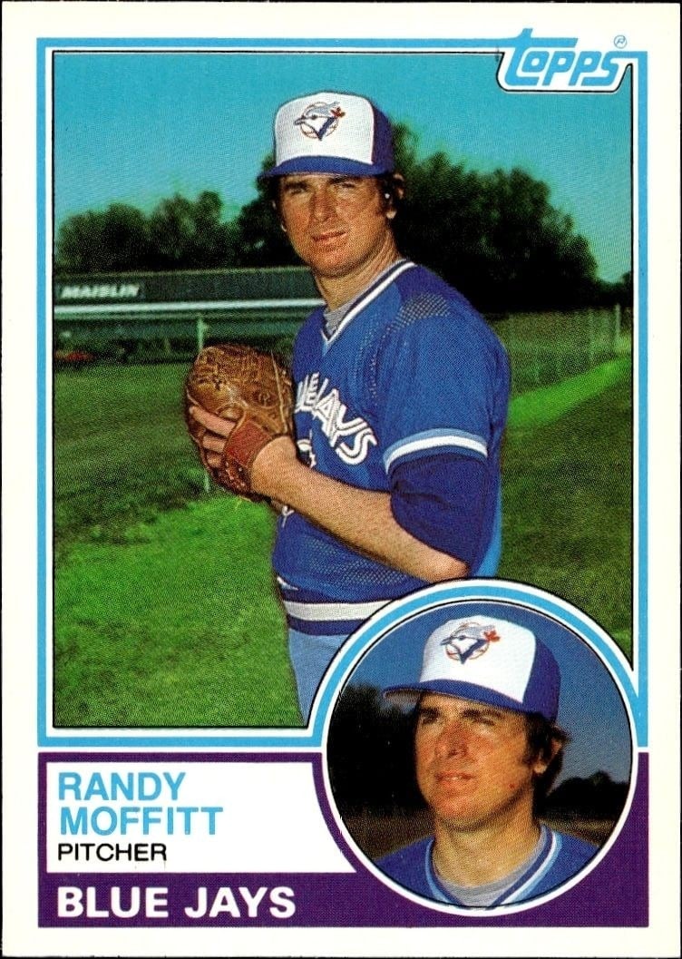 Randy Moffitt 1983 Topps Traded #73T Baseball Trading Card - Front 1983 Topps Traded Randy Moffitt #73T baseball trading card front