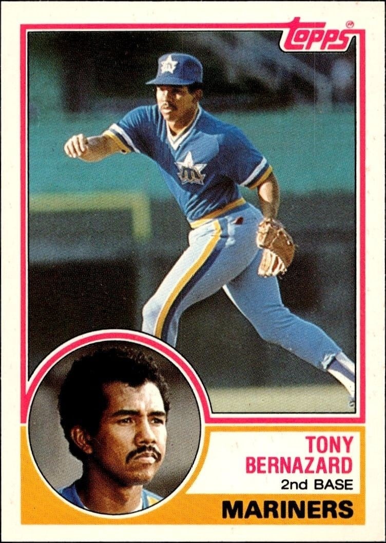 Tony Bernazard 1983 Topps Traded #9T Baseball Trading Card - Front 1983 Topps Traded Tony Bernazard #9T baseball trading card front