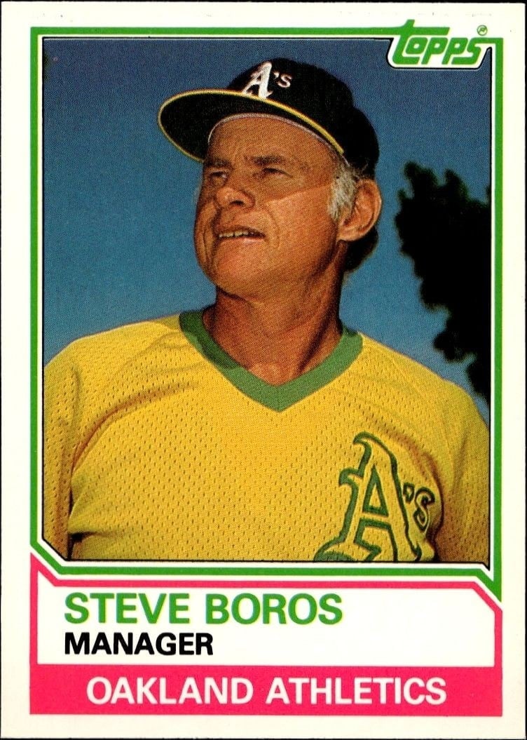 Steve Boros 1983 Topps Traded #13T Baseball Trading Card - Front 1983 Topps Traded Steve Boros #13T baseball trading card front