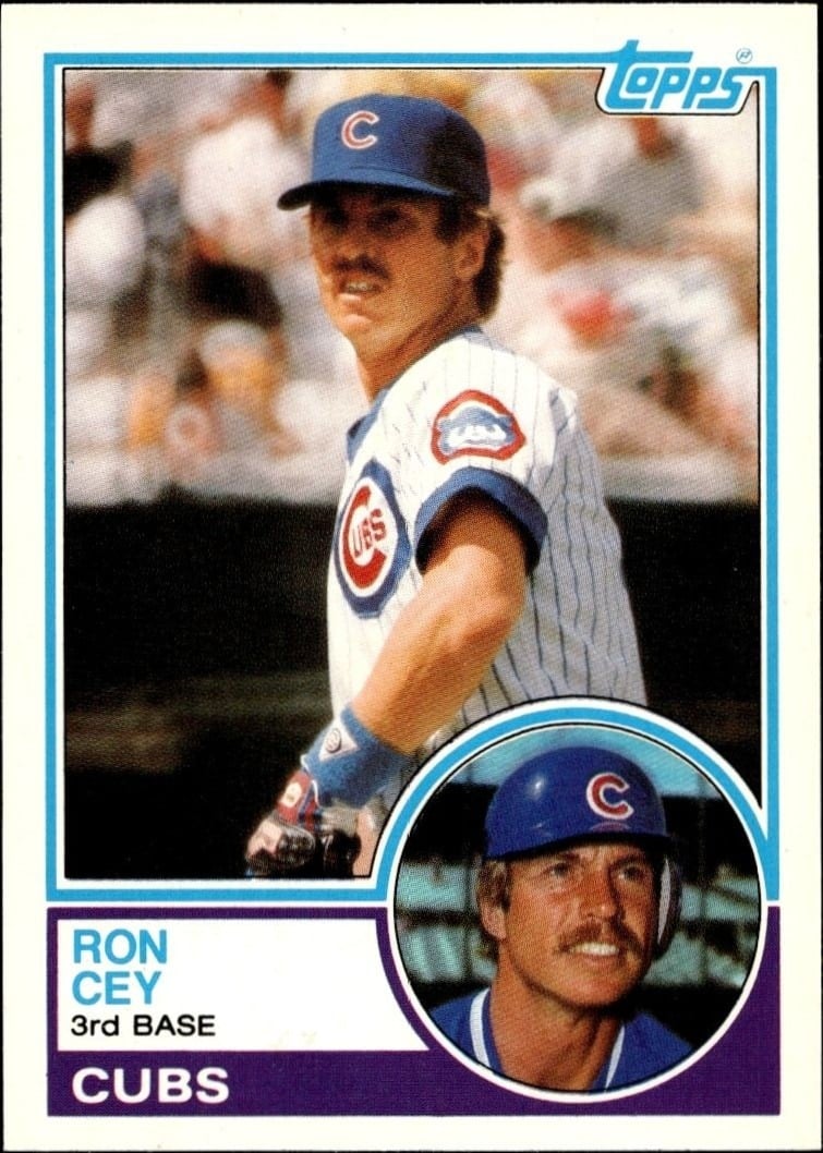 Ron Cey 1983 Topps Traded #19T Baseball Trading Card - Front 1983 Topps Traded Ron Cey #19T baseball trading card front
