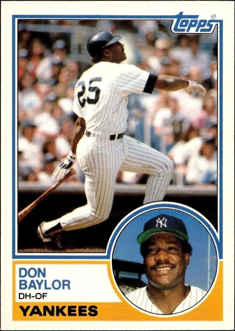 1983 Topps Traded Don Baylor #8T trading card