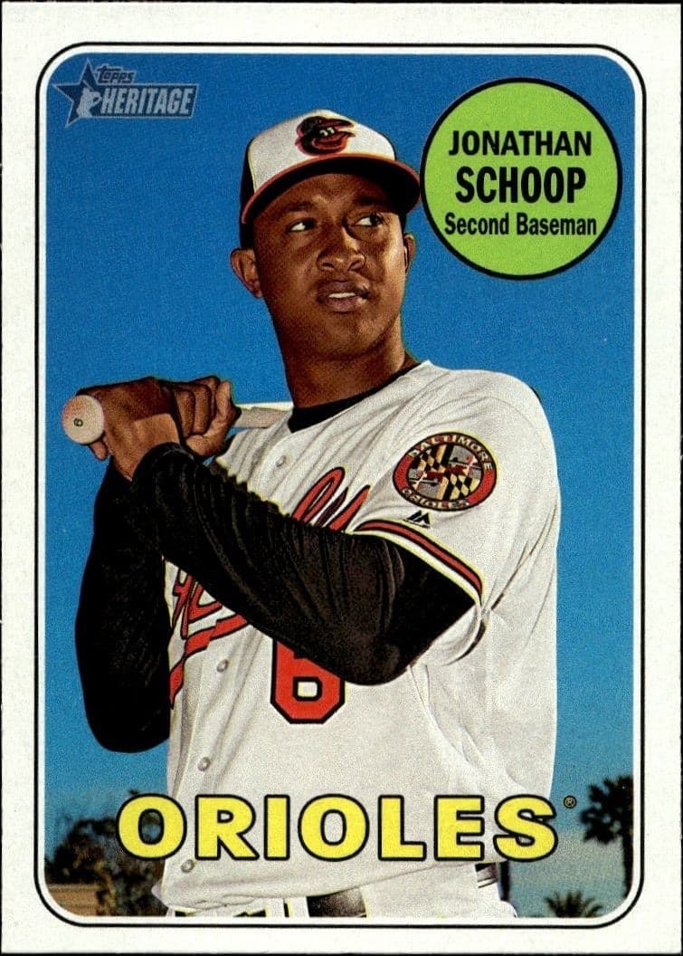 2018 Topps Heritage Jonathan Schoop #75 trading card