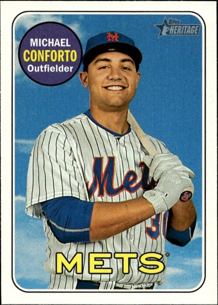2018 Topps Heritage Michael Conforto #364 trading card