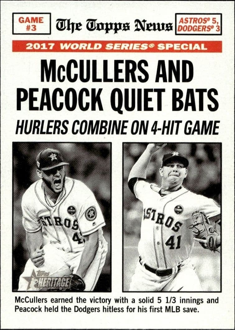 2018 Topps Heritage Lance McCullers Jr. #164 trading card