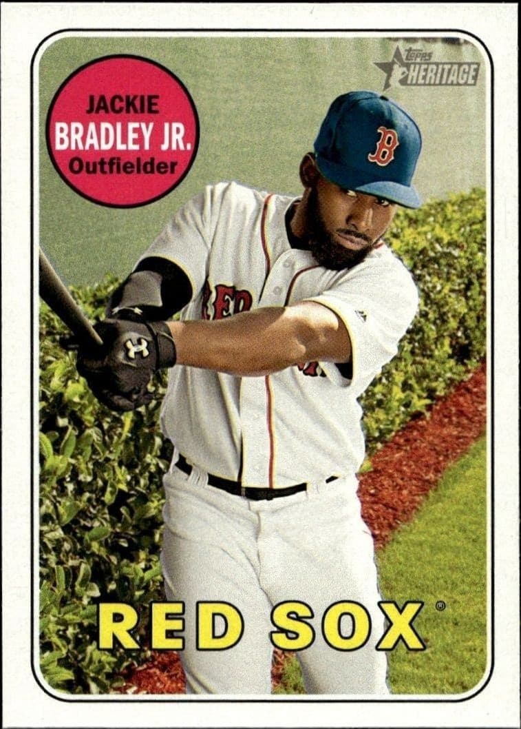 2018 Topps Heritage Jackie Bradley Jr. #391 trading card