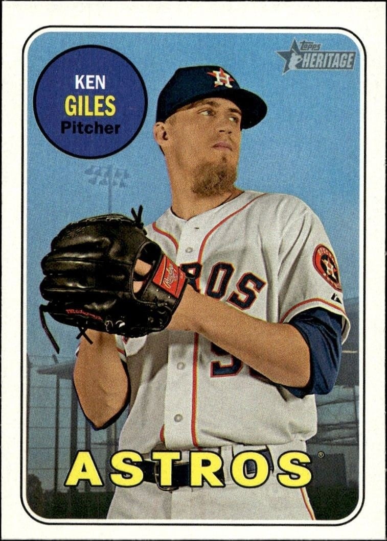 Ken Giles 2018 Topps Heritage #269 Baseball Trading Card - Front 2018 Topps Heritage Ken Giles #269 baseball trading card front