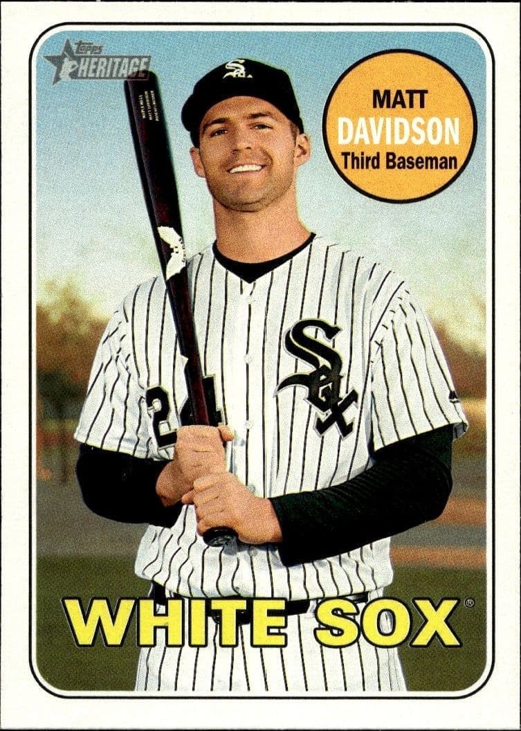 2018 Topps Heritage Matt Davidson #252 trading card