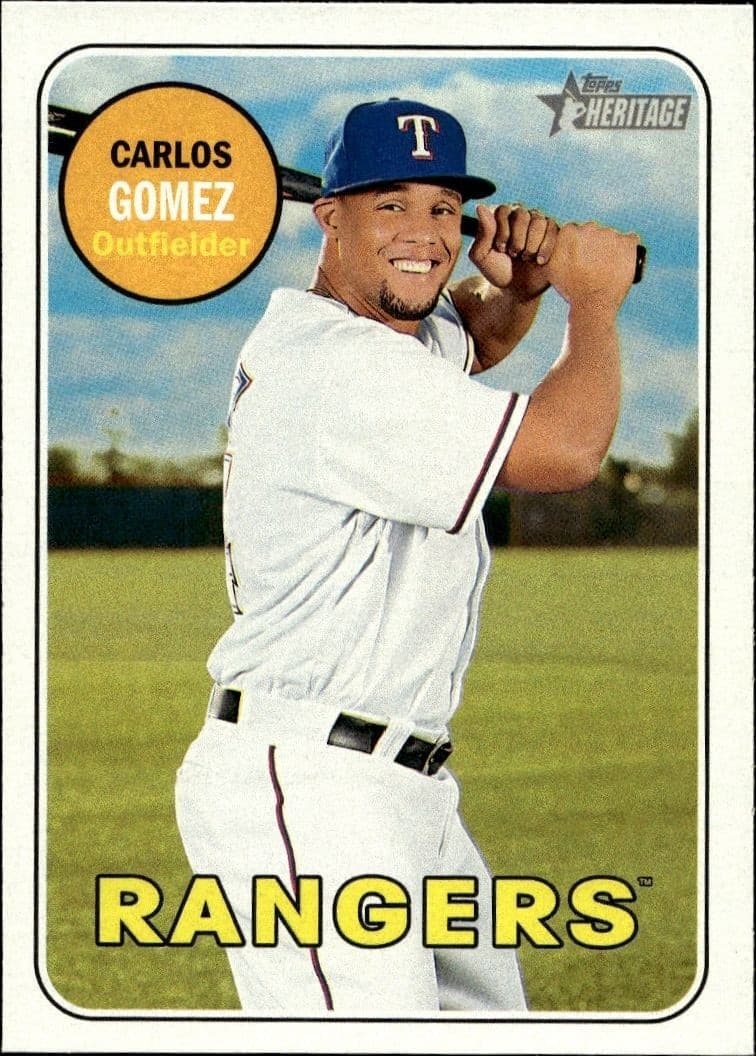 2018 Topps Heritage Carlos Gomez #400 trading card