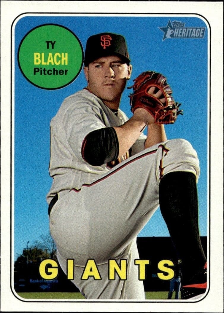 2018 Topps Heritage Ty Blach #39 trading card