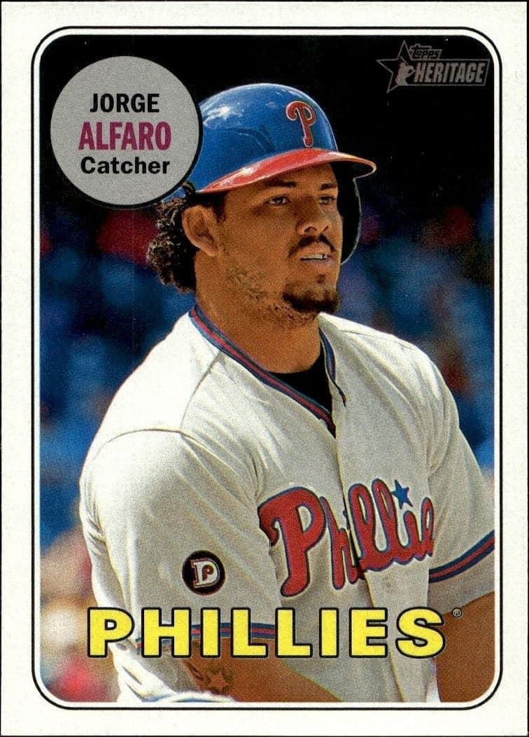 2018 Topps Heritage Jorge Alfaro #352 trading card