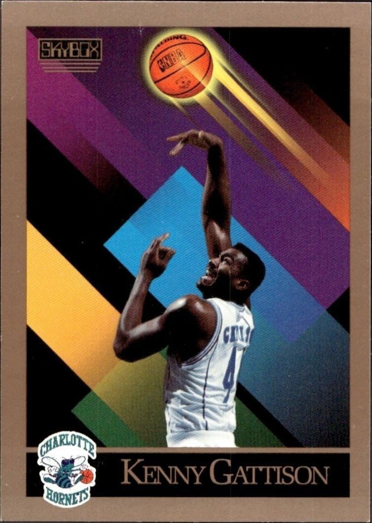 Kenny Gattison 1990-91 Skybox #368 Basketball Trading Card - Front 1990-91 Skybox Kenny Gattison #368 basketball trading card front