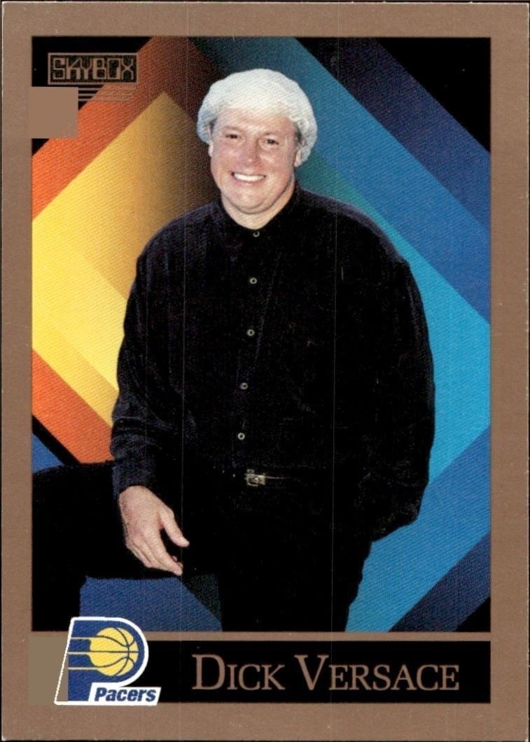 Dick Versace 1990-91 Skybox #311 Basketball Trading Card - Front 1990-91 Skybox Dick Versace #311 basketball trading card front