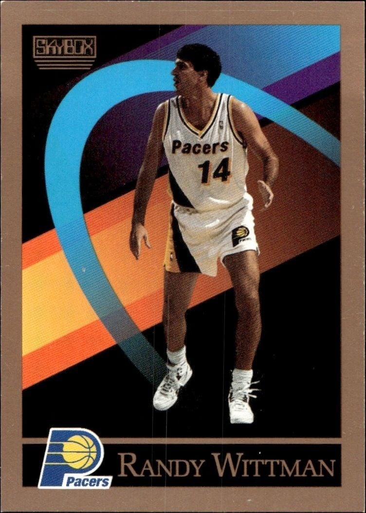 Randy Wittman 1990-91 Skybox #389 Basketball Trading Card - Front 1990-91 Skybox Randy Wittman #389 basketball trading card front
