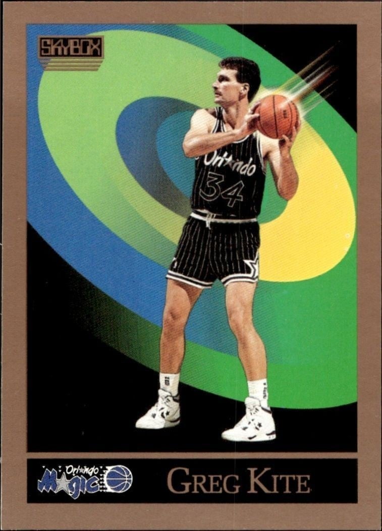 Greg Kite 1990-91 Skybox #401 Basketball Trading Card - Front 1990-91 Skybox Greg Kite #401 basketball trading card front