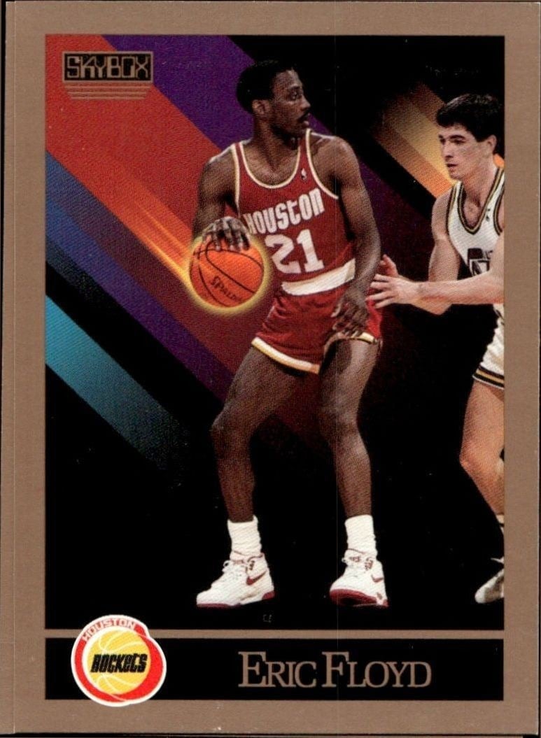 Eric Floyd 1990-91 Skybox #87 Basketball Trading Card - Front 1990-91 Skybox Eric Floyd #87 basketball trading card front