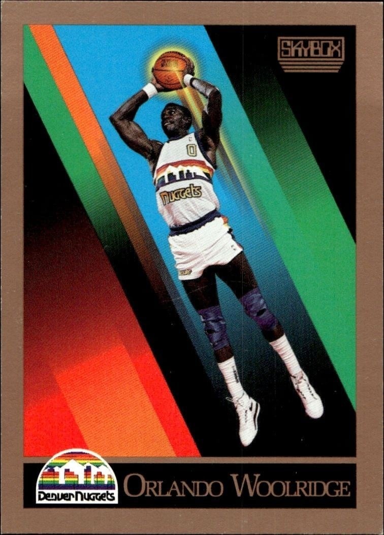 Orlando Woolridge 1990-91 Skybox #382 Basketball Trading Card - Front 1990-91 Skybox Orlando Woolridge #382 basketball trading card front