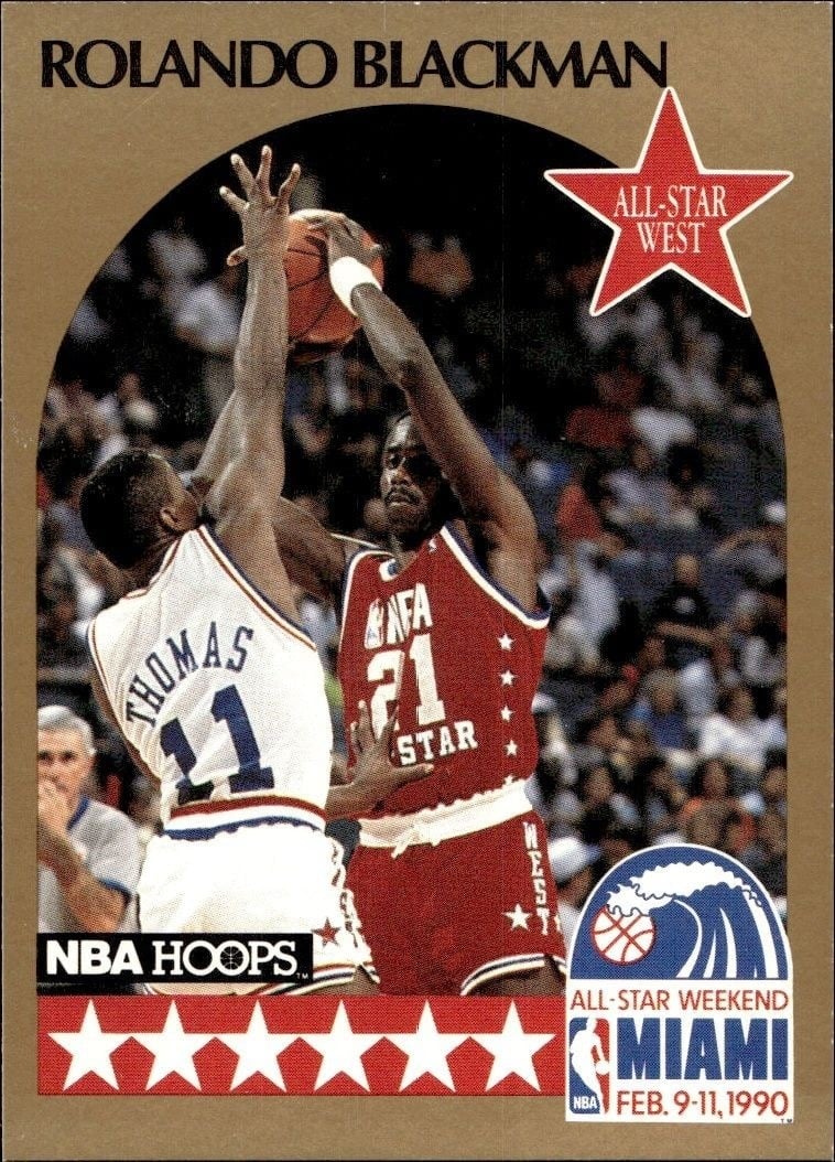 Rolando Blackman 1990-91 Skybox #14 Basketball Trading Card - Front 1990-91 Skybox Rolando Blackman #14 basketball trading card front