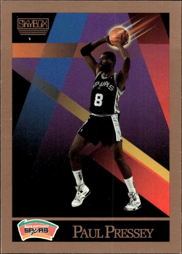 Paul Pressey 1990-91 Skybox #415 Basketball Trading Card - Front 1990-91 Skybox Paul Pressey #415 basketball trading card front