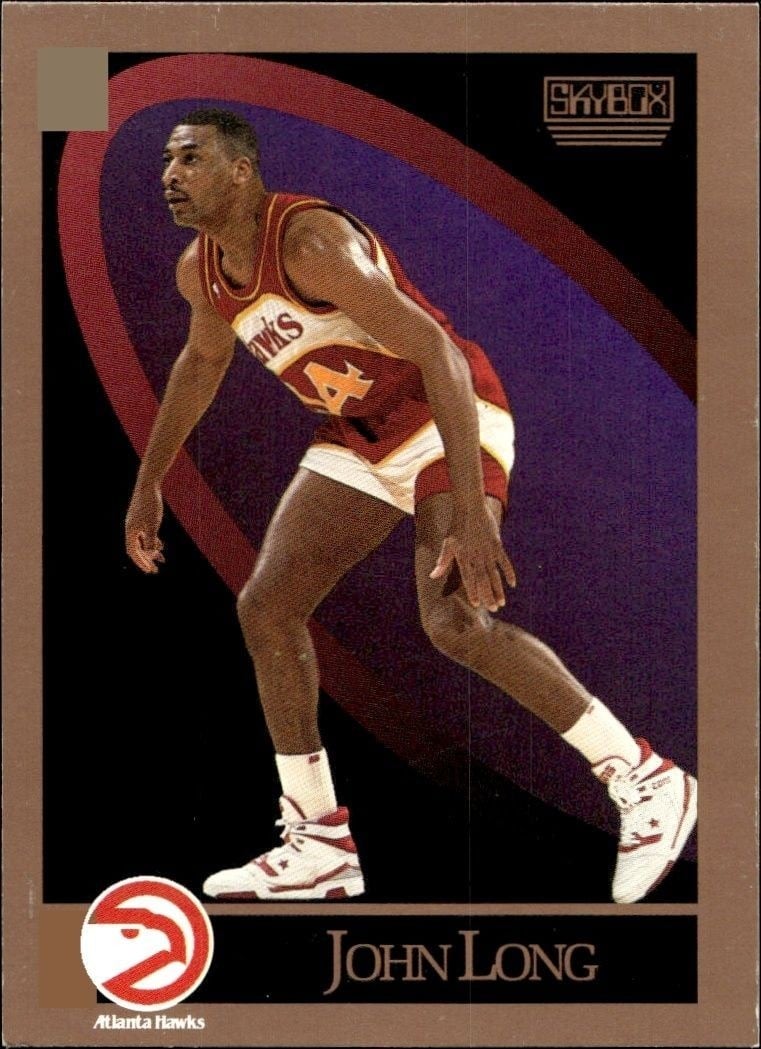 John Long 1990-91 Skybox #5 Basketball Trading Card - Front 1990-91 Skybox John Long #5 basketball trading card front